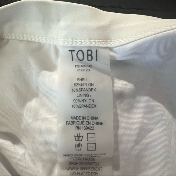 NWT White One-Piece Swimsuit | Tobi - Picture 2 of 6